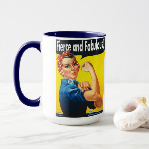 Tasse Rosie la riveuse Fière et Fabuleuse Branchée