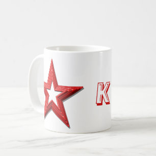 Tasse - Rote Sterne und erste