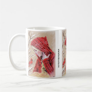 Tasse Roter Kardinal Mädchen Winterurlaub