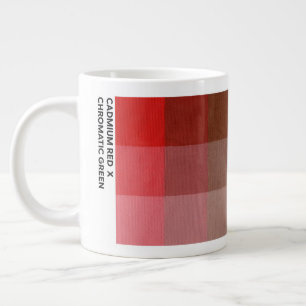 Tasse rouge cadmium x vert chromatique 20 oz