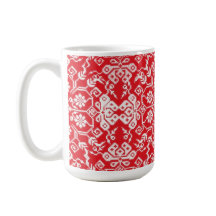 Tasse rouge confortable de vacances