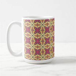 Tasse rouge de kaléidoscope