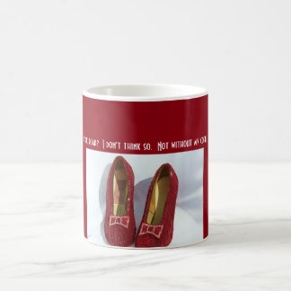 Tasse rouge de pantoufle