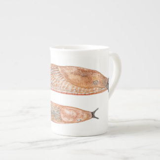 Tasse "rouge" de porcelaine tendre d'aquarelle de