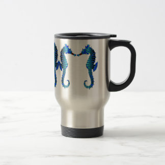Tasse rouge de voyageur d'hippocampes de museau