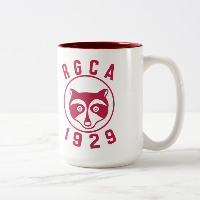 Tasse rouge du logo 15oz de RGCA (Droit)