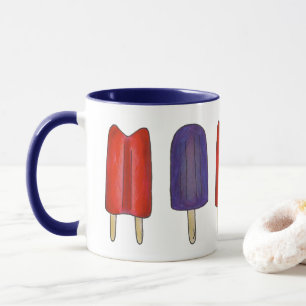 Tasse Rouge Violet Twin Pop Popsicle Ice Lolly été