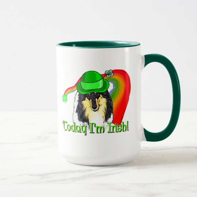 Tasse Rough Tri Collie Saint Patricks (Droite)