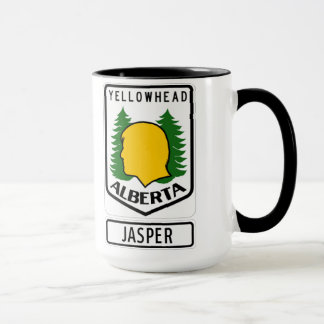 Tasse Route de Yellowhead - jaspe, Alberta