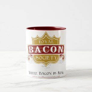Tasse royale de logo de société de lard