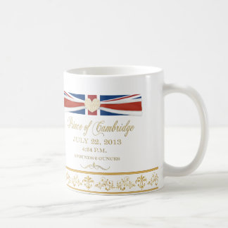 Tasse royale de souvenir de bébé de la livraison