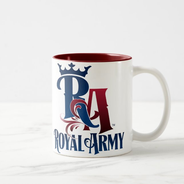 Tasse royale d'emblème d'armée (Droit)