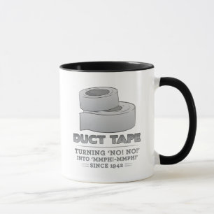 Tasse ruban adhésif - tournant non ! non ! dans le mmph