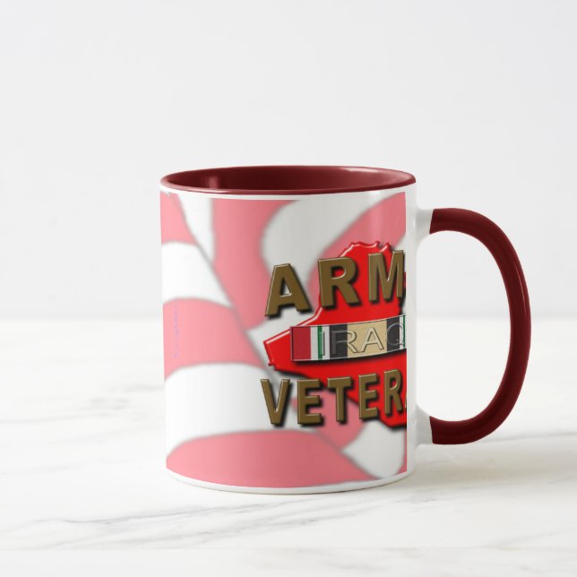 Tasse Ruban de service de vétéran de l'Irak, ARMÉE (Droite)