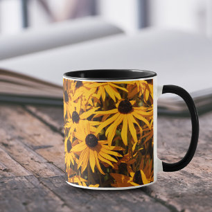 Tasse Rudbeckias Susans Jaunes aux Yeux Noirs