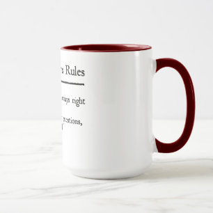 Tasse Rules de capitaine