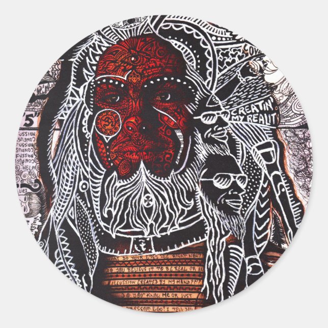 Tasse Runder Aufkleber (Vorderseite)