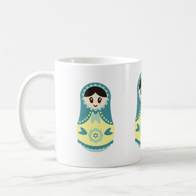 Tasse russe de poupée (Gauche)