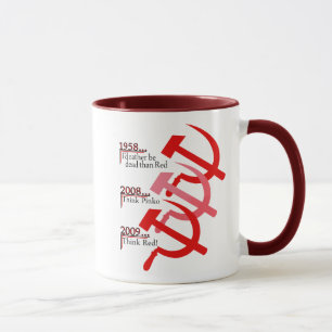 Tasse russe d'emblème de marteau et de faucille