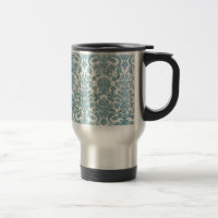 Tasse rustique grunge de voyage de turquoise