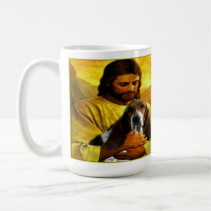 Tasse sagt das Gedicht des Basset-Hundes