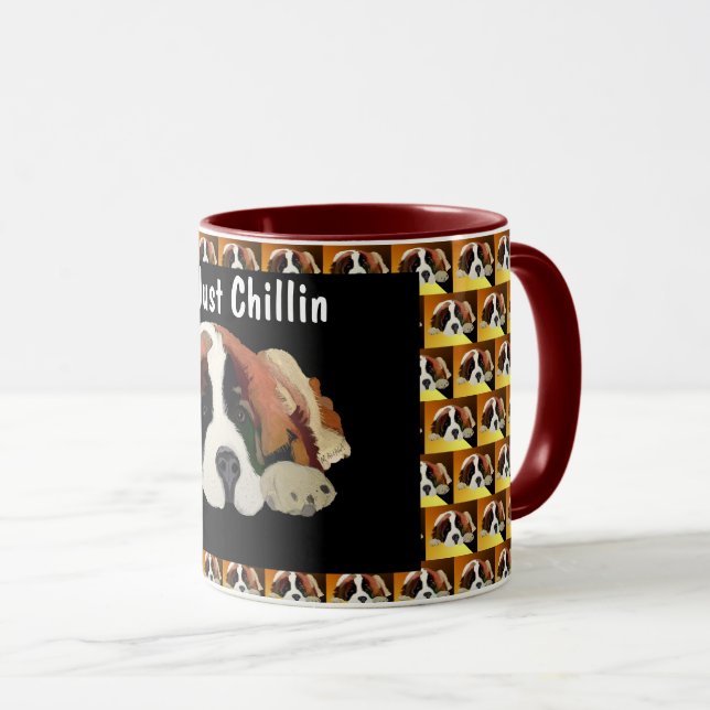 Tasse Saint Bernard Dog Just Chillin (VorderseiteRechts)