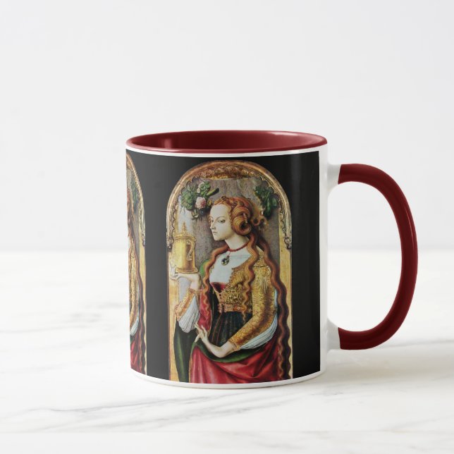 Tasse SAINT MARY MAGDALENE, rouge noir (Droite)