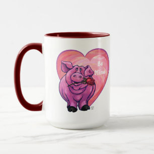 Tasse Saint Valentin au cochon