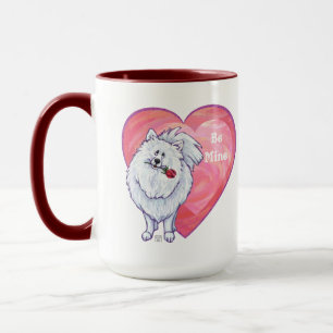Tasse Saint Valentin Poméranie Blanche