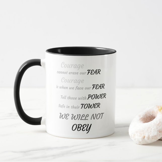 Tasse Saisir la boue du jour (Avec donut)
