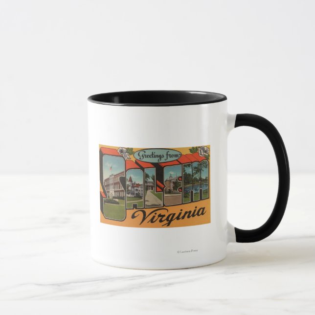 Tasse Salem, VirginieGrandes lettres ScènesSalem, VA (Droite)