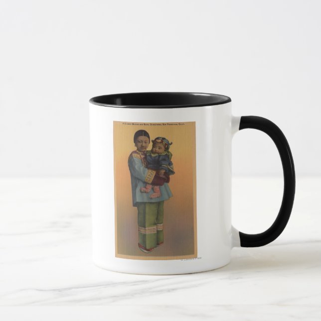 Tasse San Francisco, CAChinese Femme & Baby (Droite)