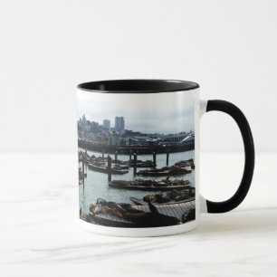 Tasse San Francisco et Otaries de Pier 39 Ciel de la Vil