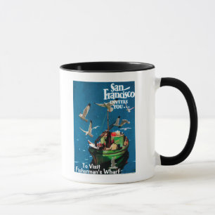 Tasse San Francisco, le quai de CaliforniaFisherman