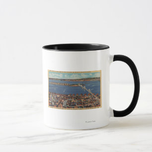 Tasse San Francisco, vue de CAAerial de S.F. Bridge