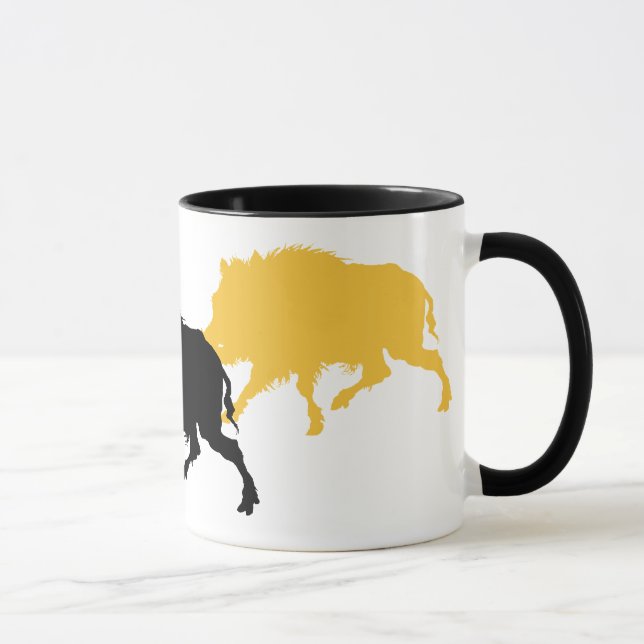 Tasse Sanglier sur la course - copie allemande antique (Droite)