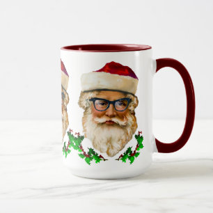 Tasse Santa Claus & Holly Noël Conception
