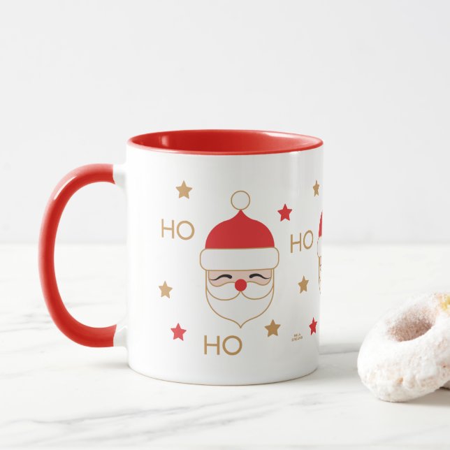 Tasse Santa Ho Ho Ho (Avec donut)