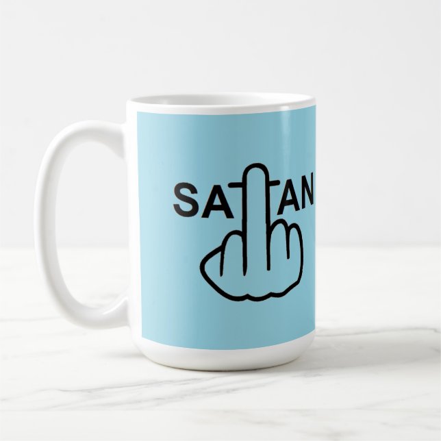 Tasse Satan Drehte (Links)