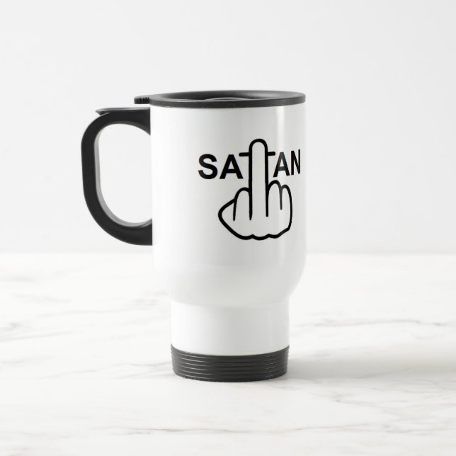 Tasse Satan Drehte (Links)