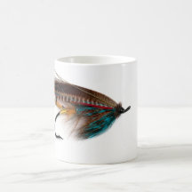 Tasse saumonée Brown ardente de mouche
