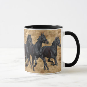 Tasse sauvage de chevaux