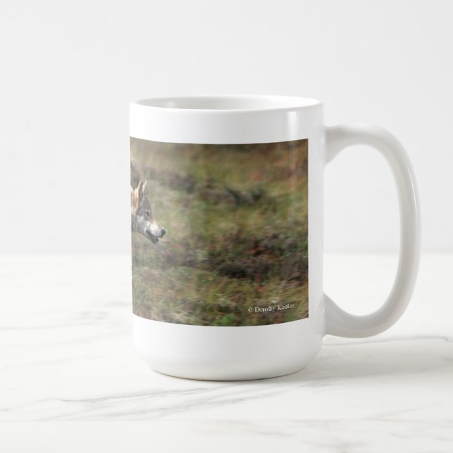 Tasse sauvage de loup "sur course" (Droite)