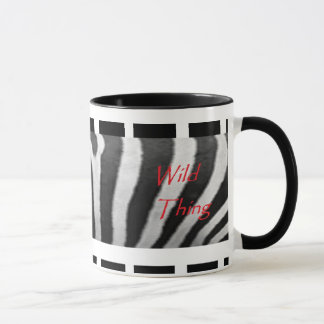 Tasse sauvage de zèbre de chose