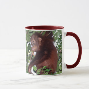 Tasse Sauvez la faune : orangs-outans mignons dans la