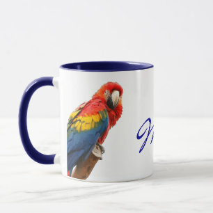 Tasse Scarlet Macaw Mexique Céramique Musique