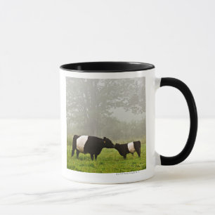 Tasse Scène brumeuse de la vache ceinturée à Galloway