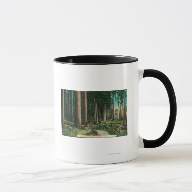 Tasse Scène de bois Eugène, OR (Droite)