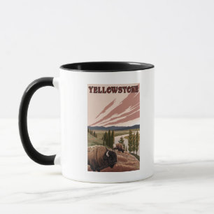 Tasse Scène de YellowstoneBison
