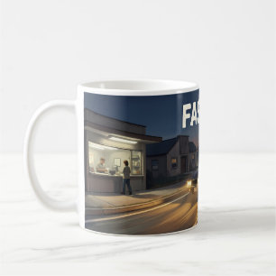 Tasse Scène d'évasion sur l'autoroute au crépuscul